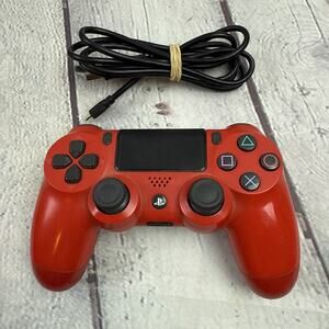 Sony PlayStation Wireless Controller Magma Red CUH-ZCT2U Tested